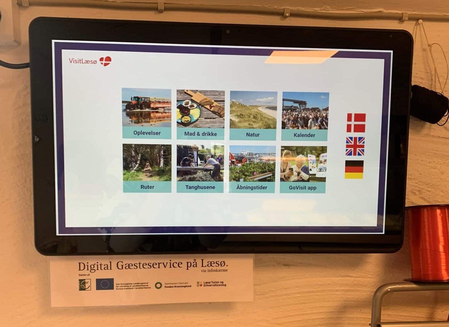 LAG Digitalisering af gæsteservice på Læsø (touchskærm)